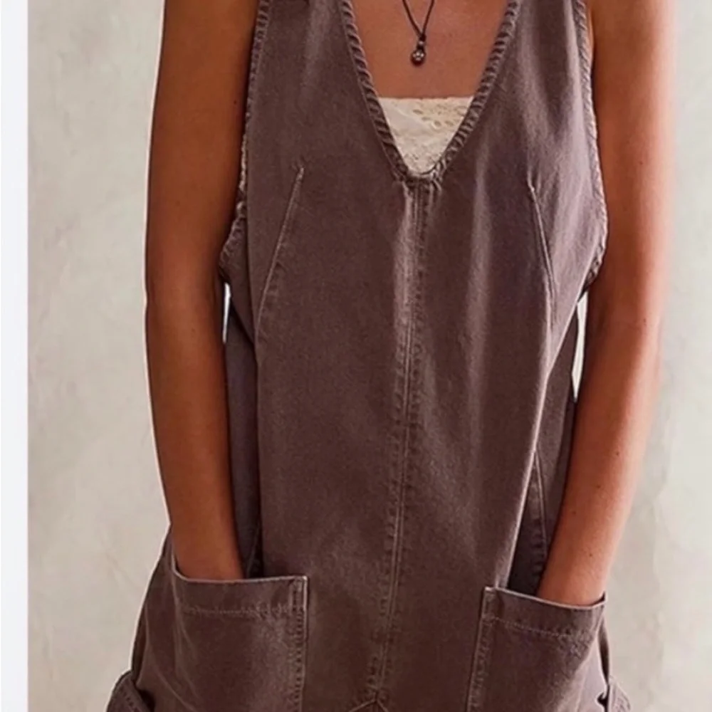Free people Brown Short overalls - Picture 1 of 3